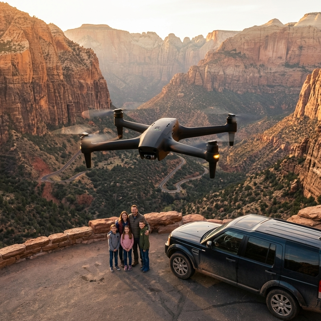 4K-style wide-angle perspective