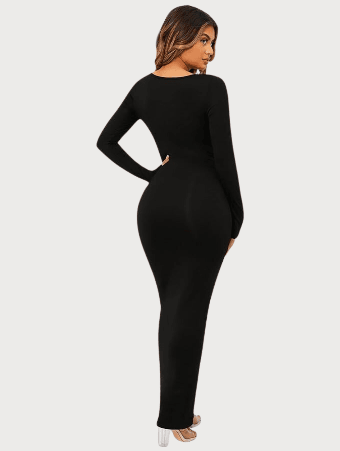 Shapewear Long Sleeve Dress