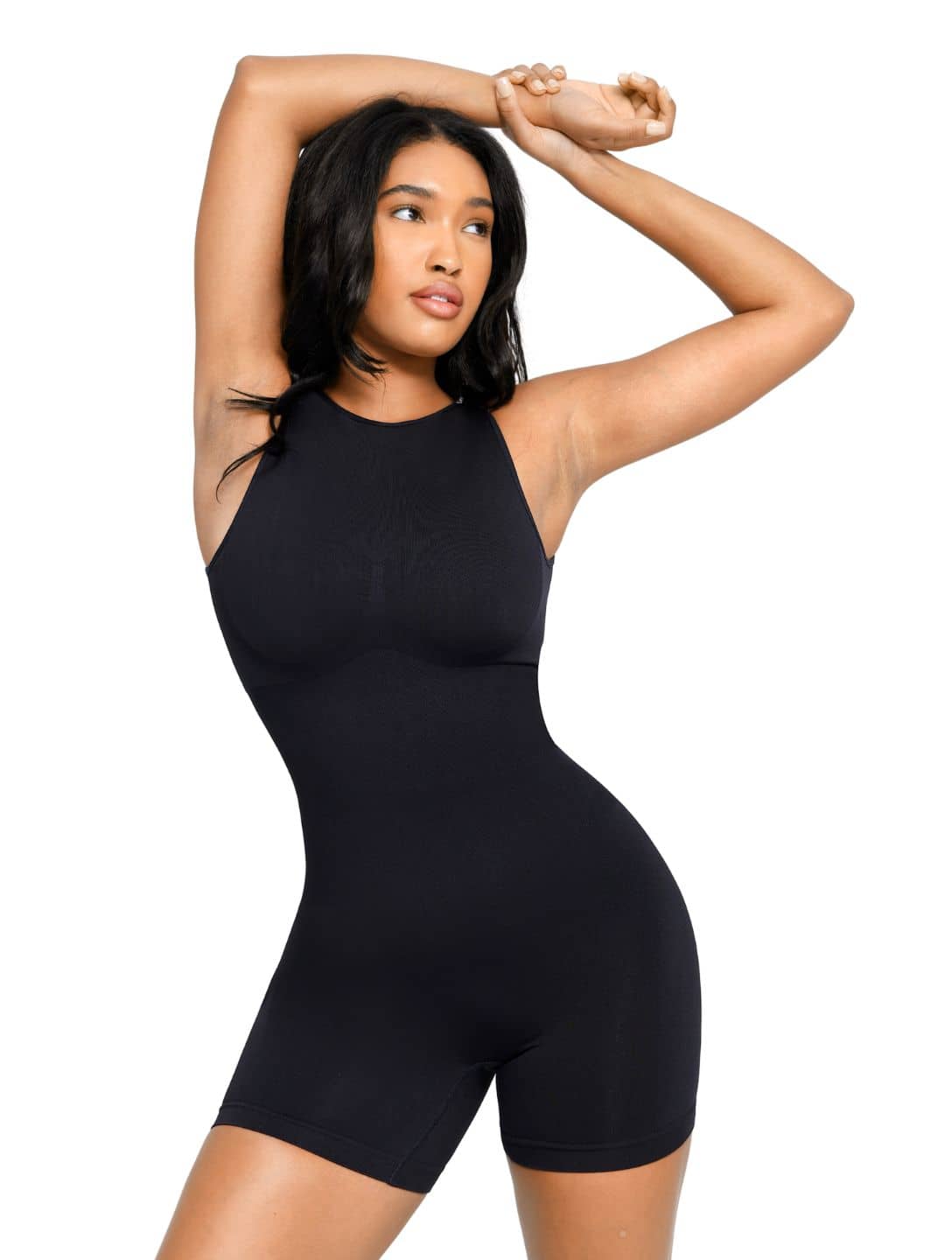 Round Neck Low Back Bodysuit